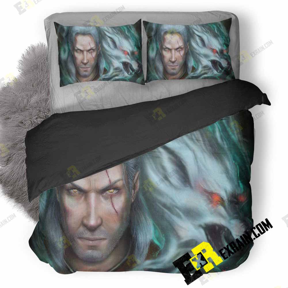 The Witcher Geralt Of Rivia Art Ez 3D Customized Duvet Cover Bedding Set
