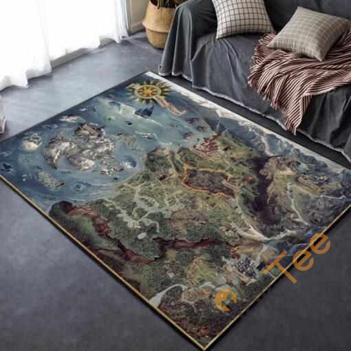 The Witcher Iii Map Area Rectangle Rug