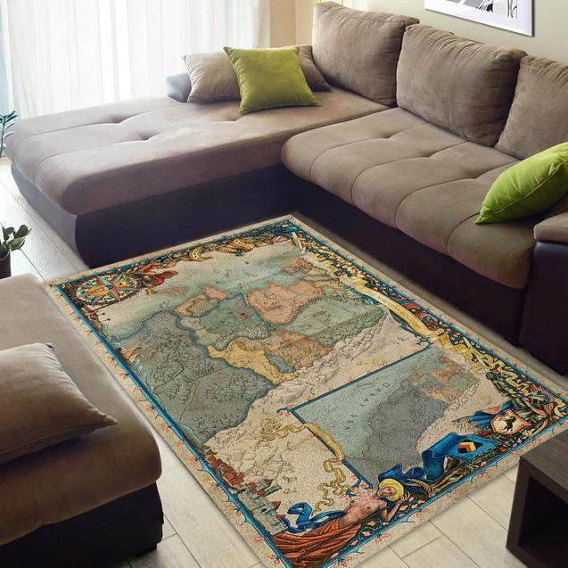 The Witcher Map Area Rectangle Rug