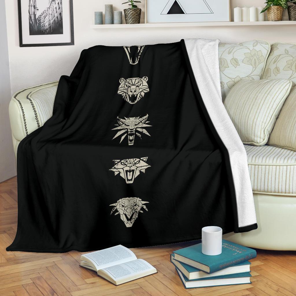 The Witcher Schools Emblem Sherpa Blanket Cozy Blanket Fleece Blanket