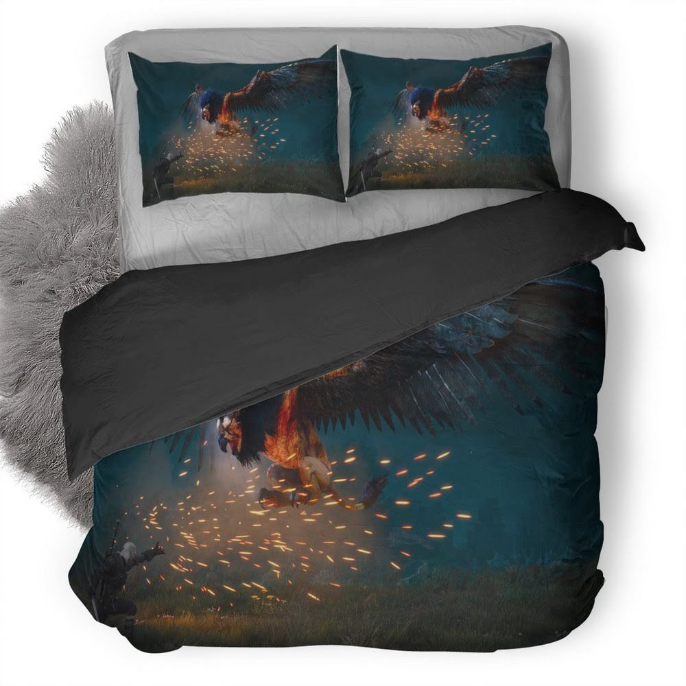 The Witcher Wild Hunt 16 3D Customized Duvet Cover Bedding Set