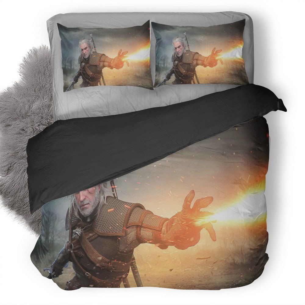 The Witcher Wild Hunt 31 3D Customized Duvet Cover Bedding Set