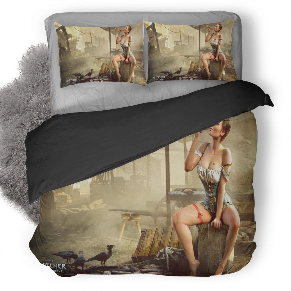 The Witcher Wild Hunt 39 3D Customized Duvet Cover Bedding Set