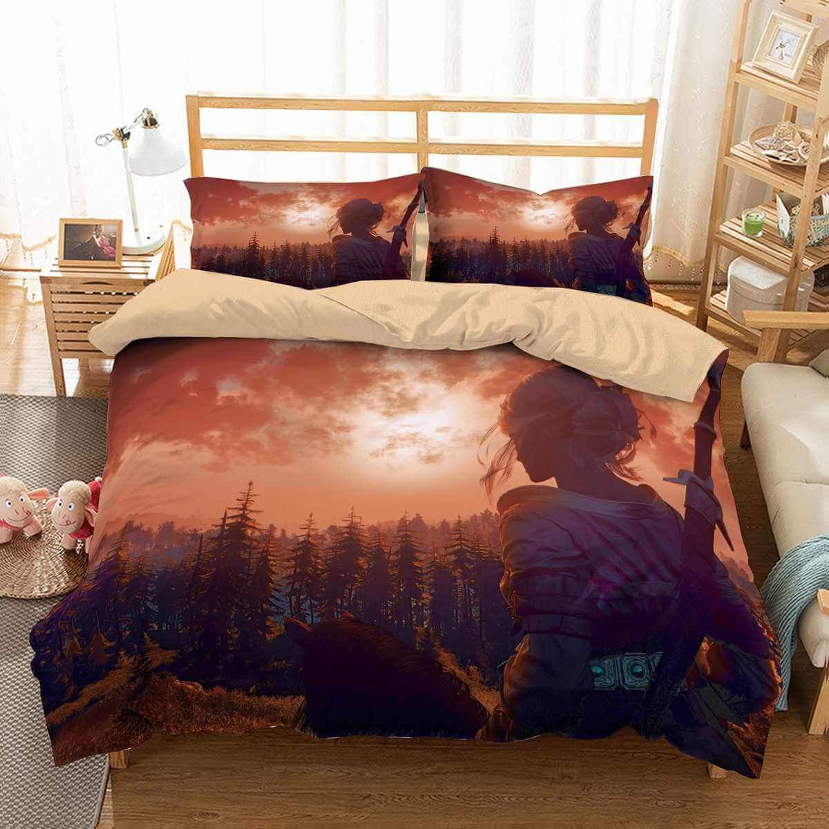 The Witcher Wild Hunt 3D Customized Duvet Cover Bedding Set