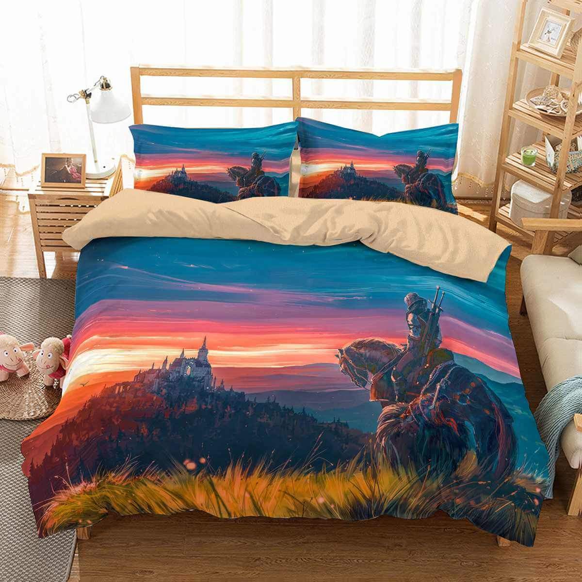 The Witcher Wild Hunt 3D Customized Duvet Cover Bedding Set