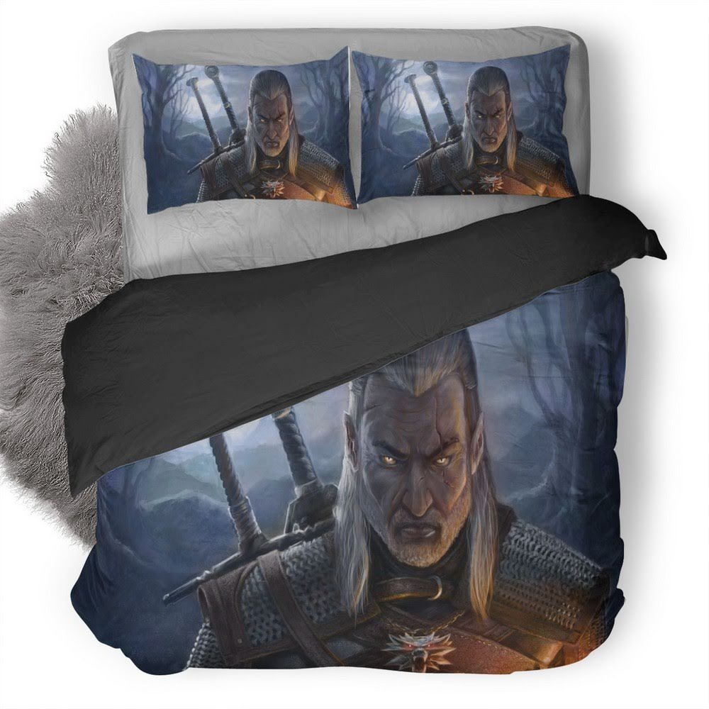 The Witcher Wild Hunt 55 3D Customized Duvet Cover Bedding Set