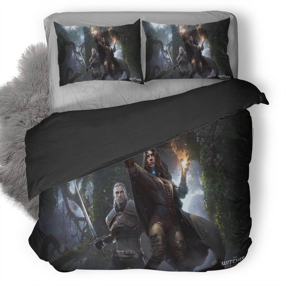 The Witcher Wild Hunt 56 3D Customized Duvet Cover Bedding Set