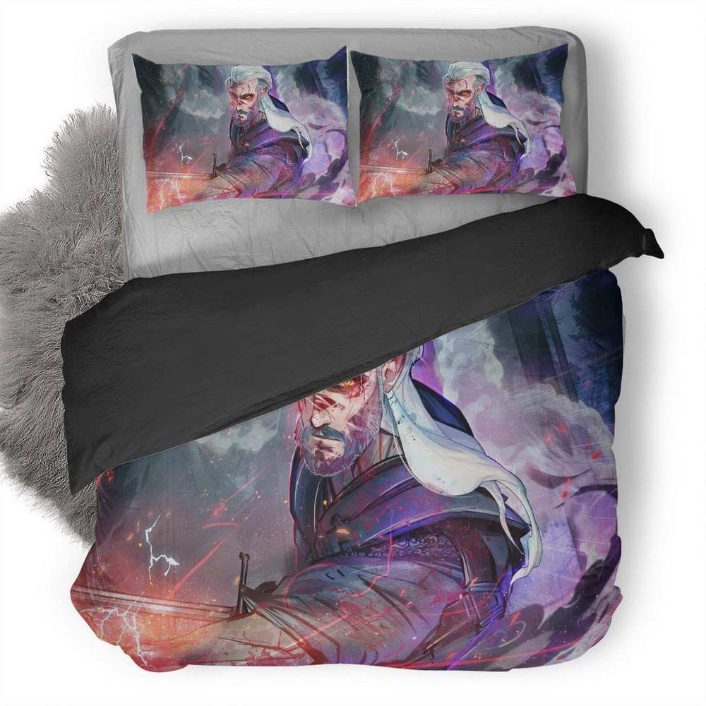 The Witcher Wild Hunt 62 3D Customized Duvet Cover Bedding Set