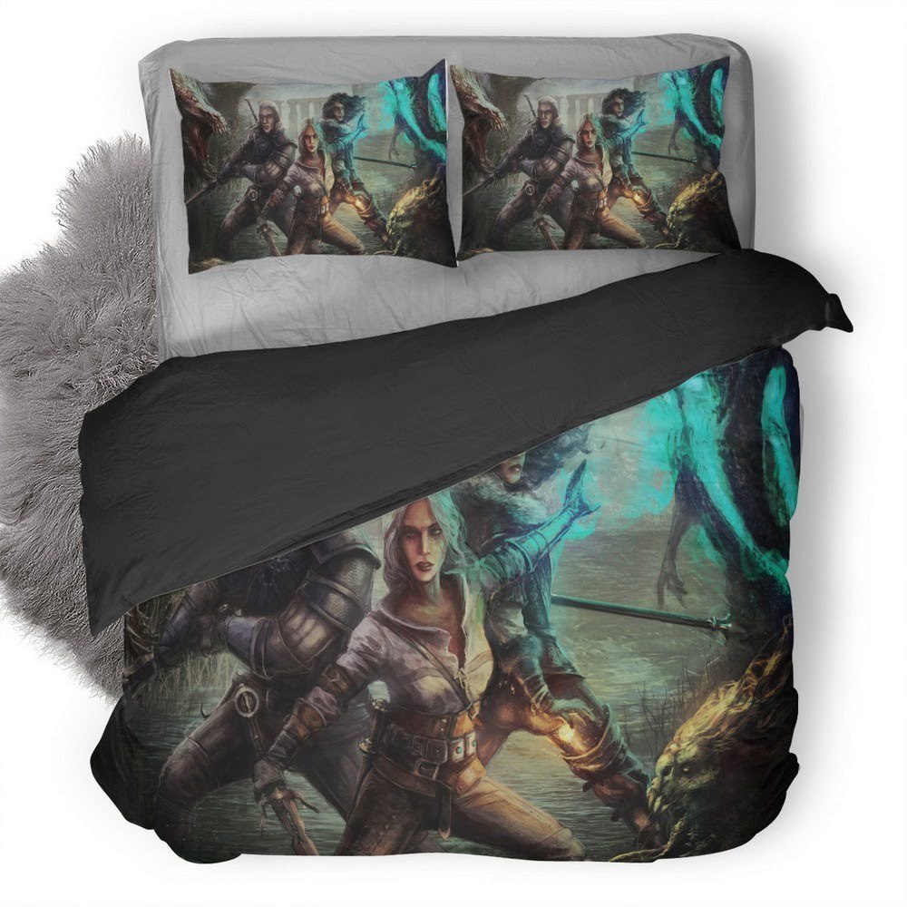 The Witcher Wild Hunt 63 3D Customized Duvet Cover Bedding Set