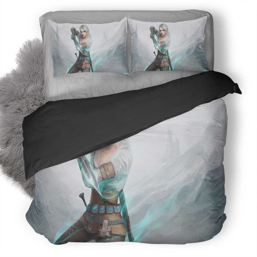 The Witcher Wild Hunt Ciri 10 3D Customized Duvet Cover Bedding Set