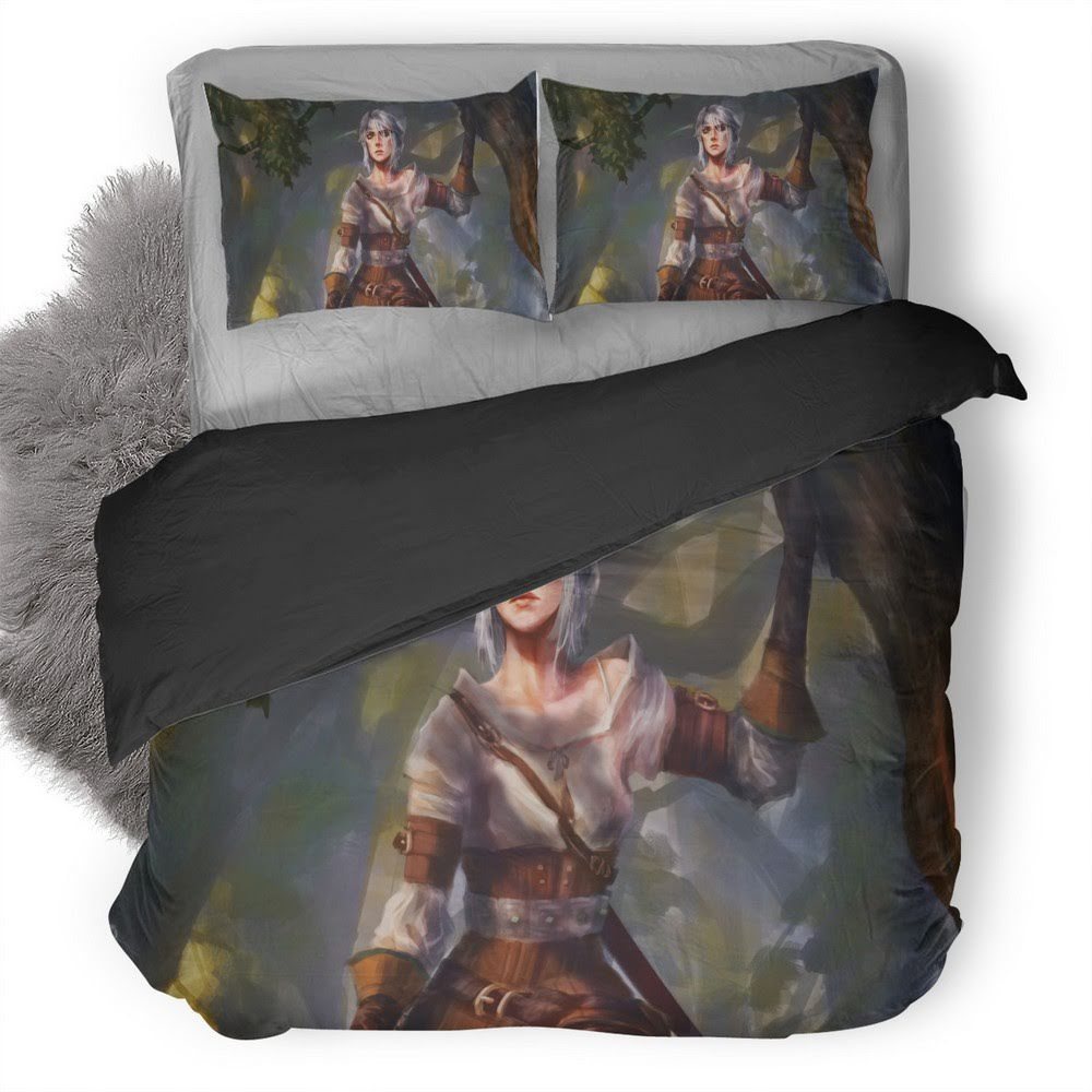 The Witcher Wild Hunt Ciri 17 3D Customized Duvet Cover Bedding Set