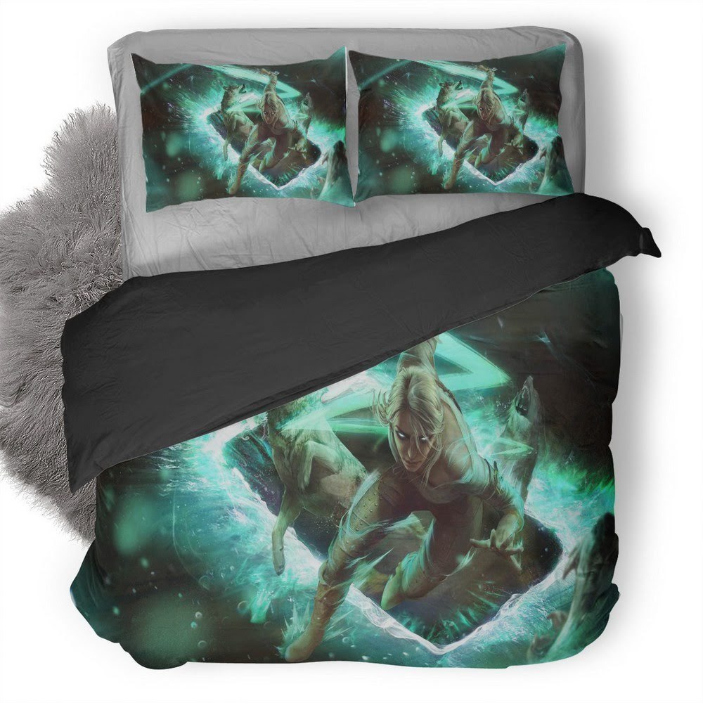 The Witcher Wild Hunt Ciri 19 3D Customized Duvet Cover Bedding Set