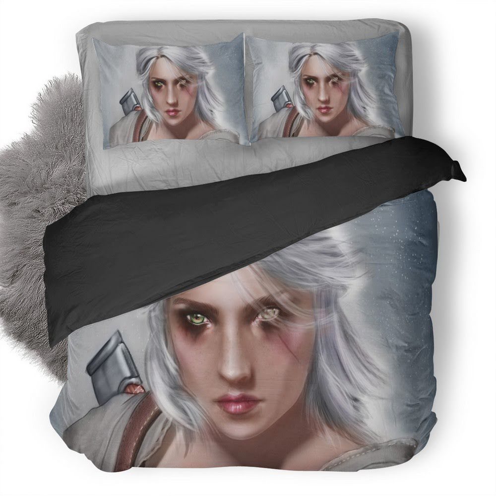 The Witcher Wild Hunt Ciri 3D Customized Duvet Cover Bedding Set