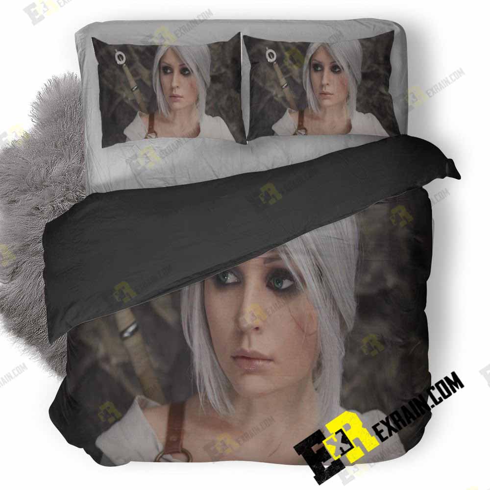 The Witcher Wild Hunt Ciri Cosplay D7 3D Customized Duvet Cover Bedding Set