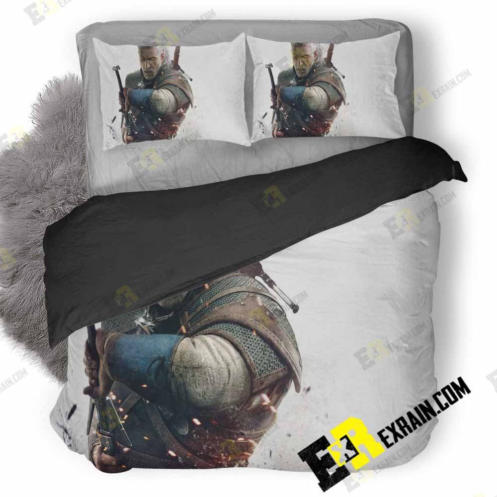The Witcher Wild Hunt Desktop 3D Customized Duvet Cover Bedding Set