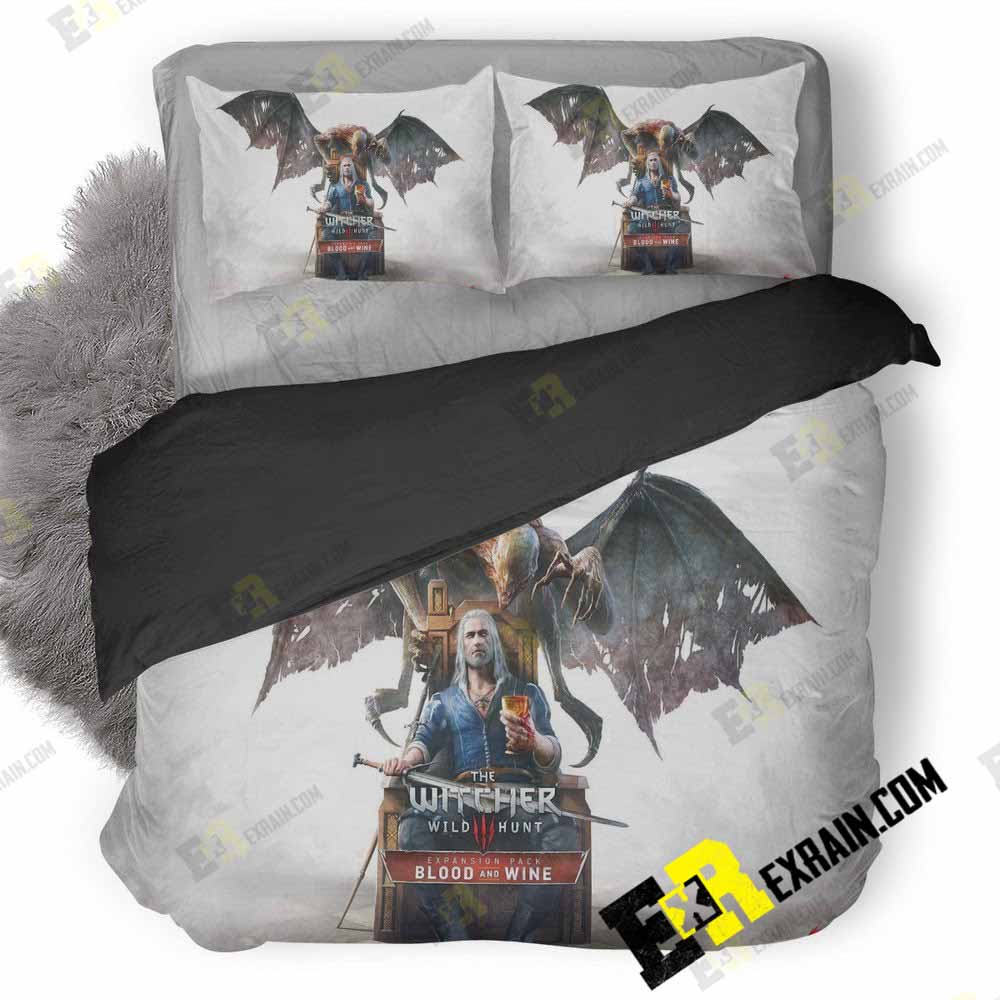 The Witcher Wild Hunt Dlc Blood And Vine 3D Customized Duvet Cover Bedding Set