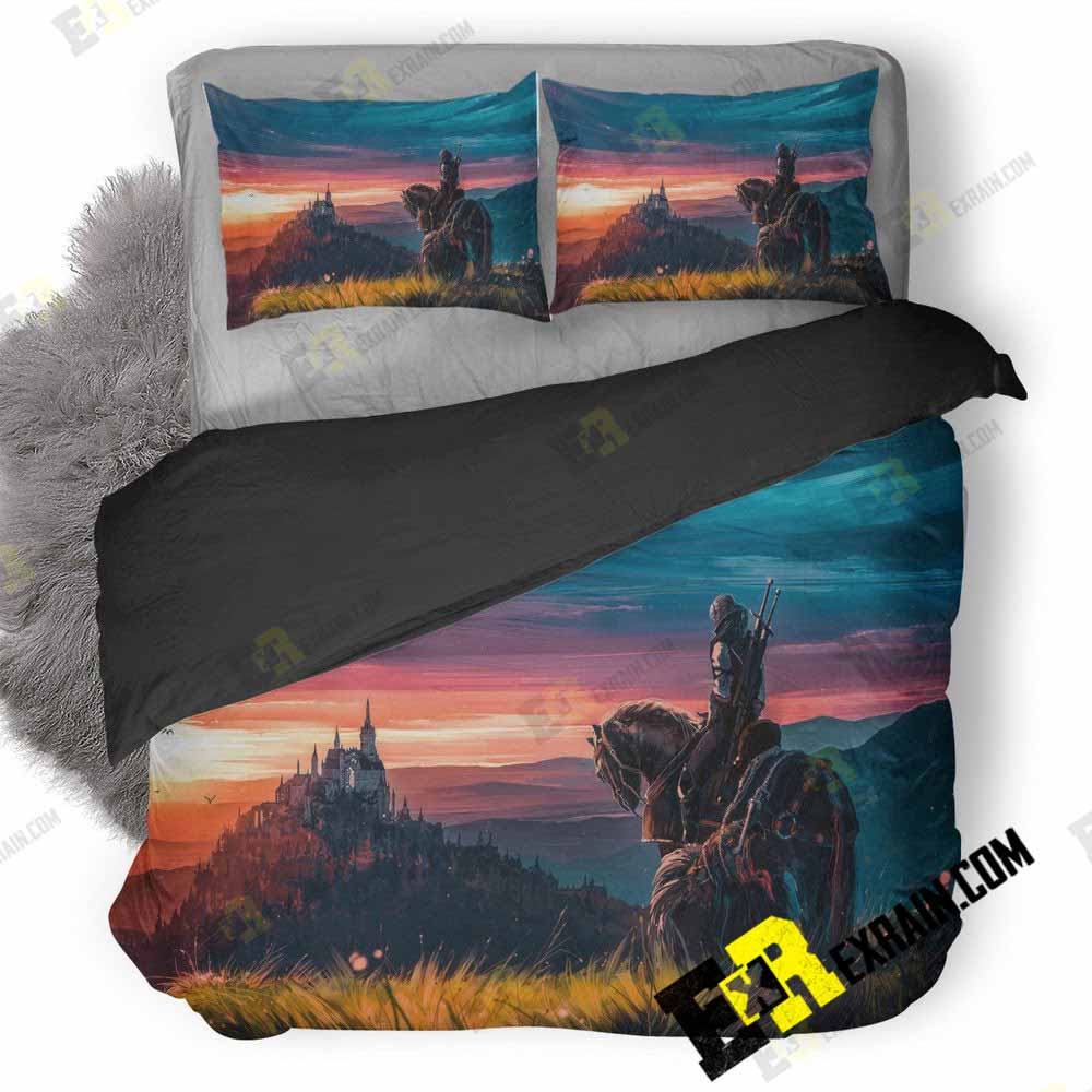 The Witcher Wild Hunt Fanart P7 3D Customized Duvet Cover Bedding Set