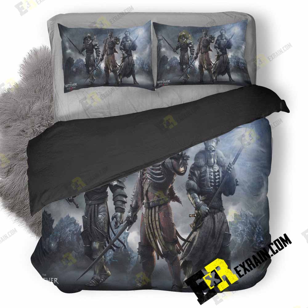 The Witcher Wild Hunt For Pc Wide 3D Customized Duvet Cover Bedding Set