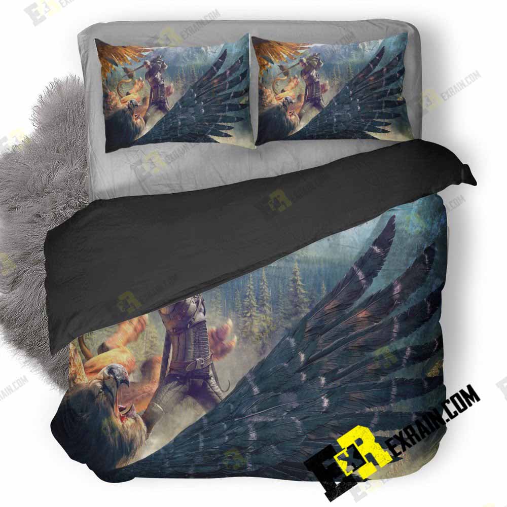 The Witcher Wild Hunt Game 3D Customized Duvet Cover Bedding Set