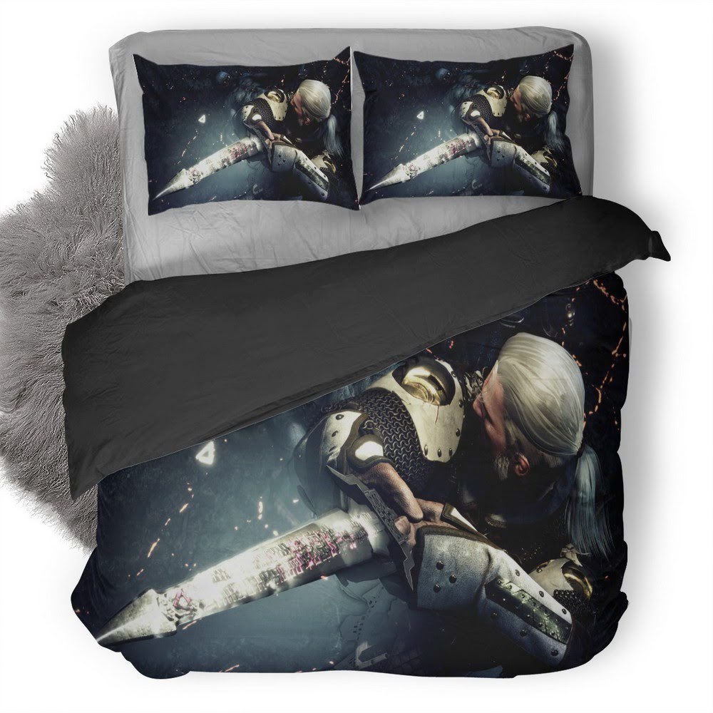 The Witcher Wild Hunt Geralt 3D Customized Duvet Cover Bedding Set