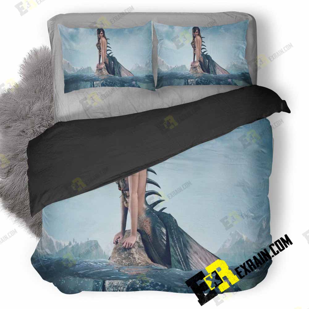 The Witcher Wild Hunt Girl Wide 3D Customized Duvet Cover Bedding Set