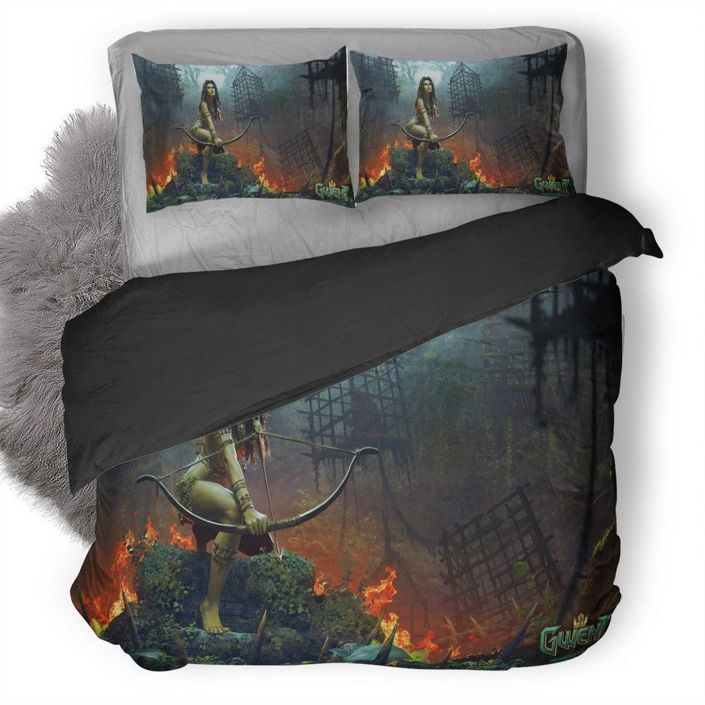 The Witcher Wild Hunt Gwent 3D Customized Duvet Cover Bedding Set