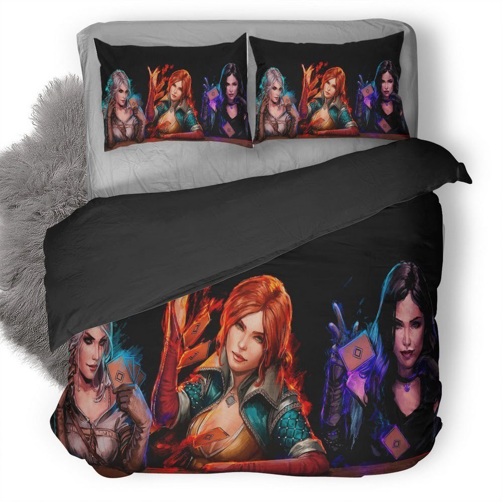The Witcher Wild Hunt Gwent 3D Customized Duvet Cover Bedding Set