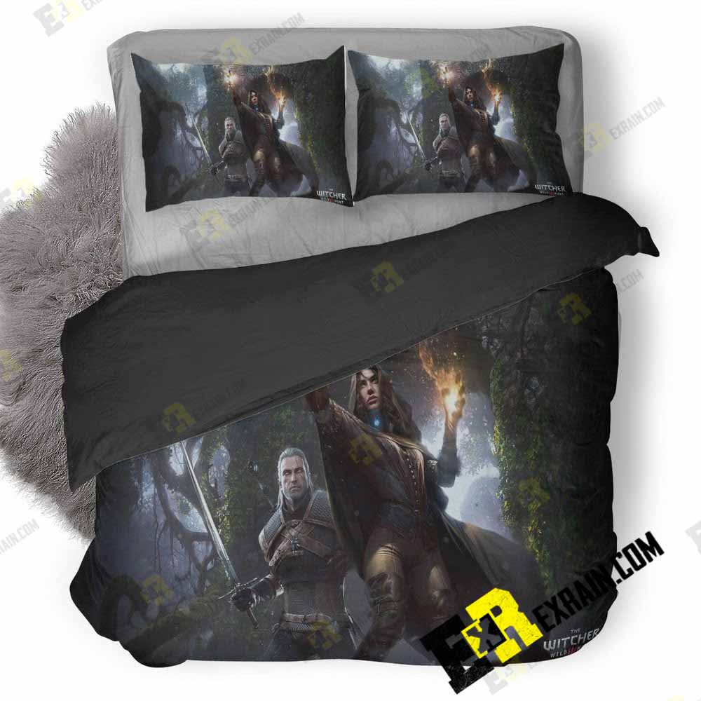 The Witcher Wild Hunt Image 3D Customized Duvet Cover Bedding Set