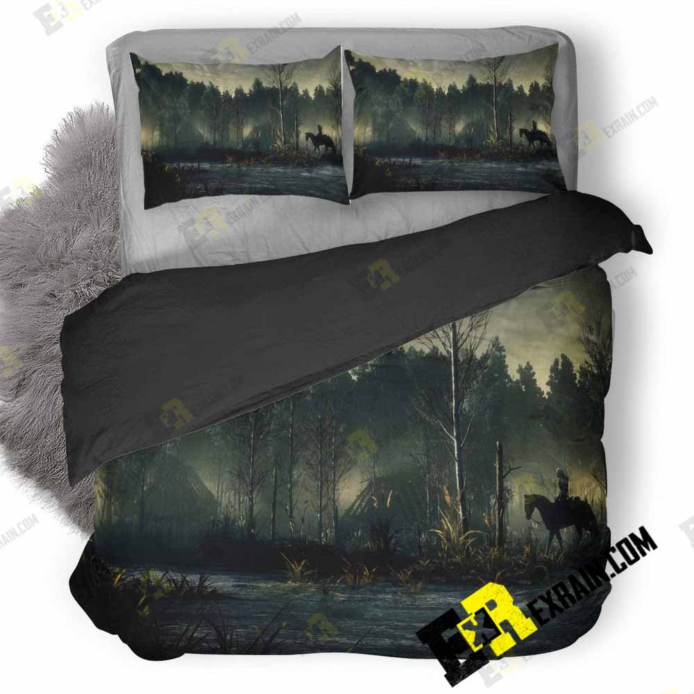 The Witcher Wild Hunt P5 3D Customized Duvet Cover Bedding Set