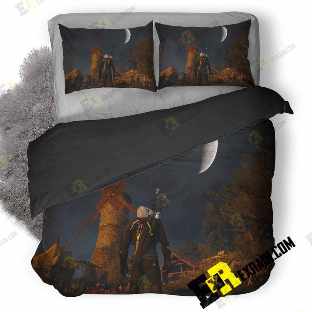 The Witcher Wild Hunt Pc Game Wide 3D Customized Duvet Cover Bedding Set