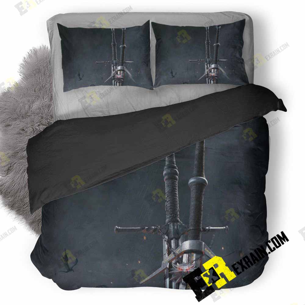 The Witcher Wild Hunt Sword Qg 3D Customized Duvet Cover Bedding Set