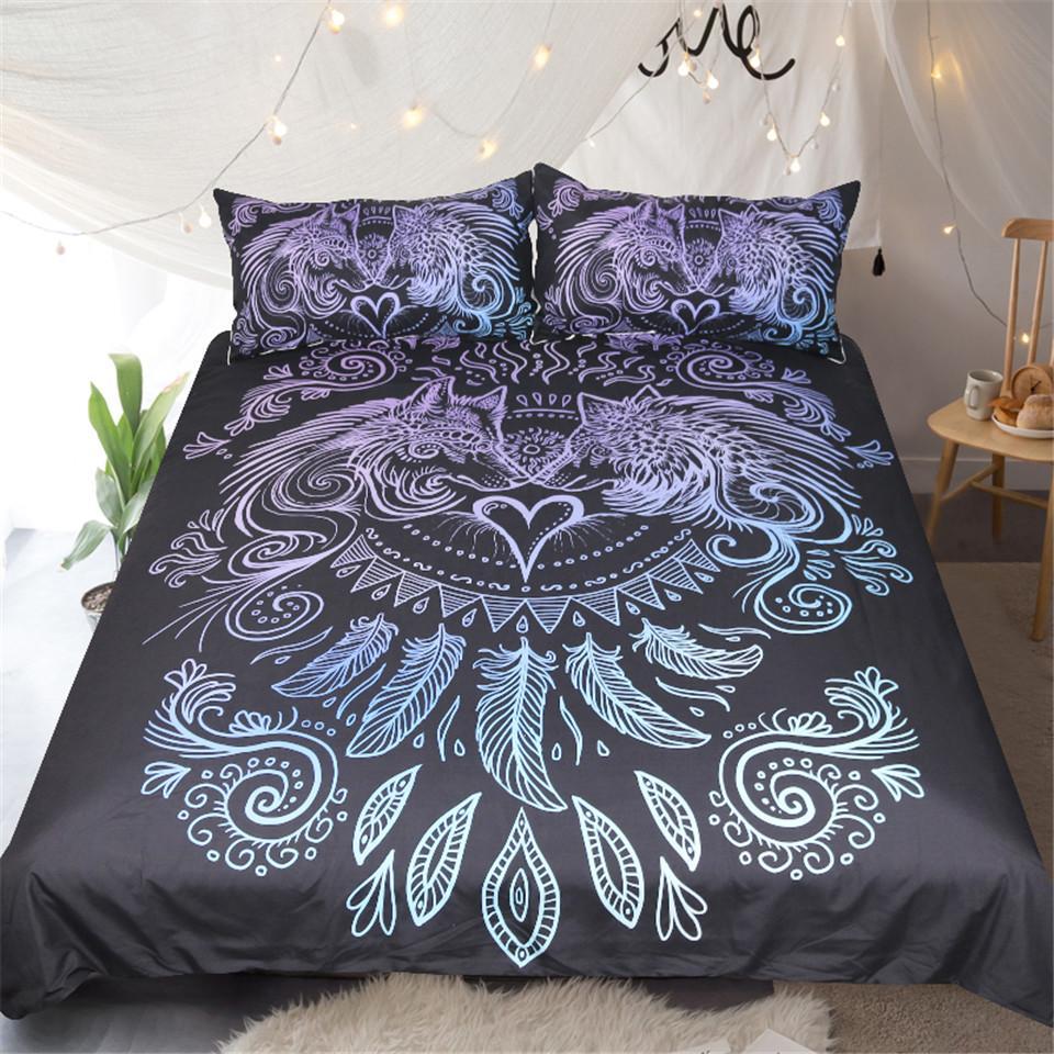 The Wolves Heart Byunimamystery Art (Dark Edition)3D Customized Duvet Cover Bedding Set