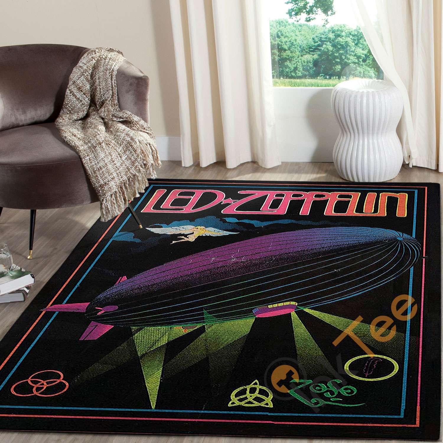 The Zeppelin Airship Rectangle Rug