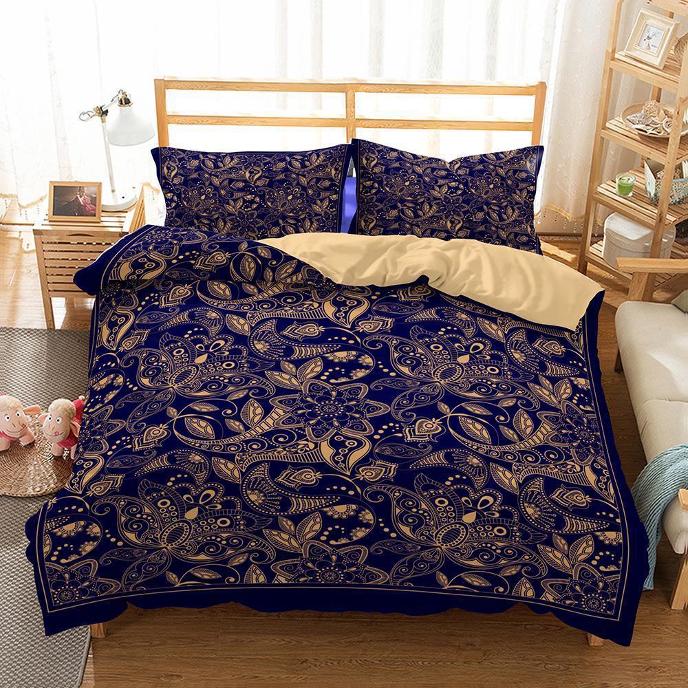 Theme Bohemian Print Pieceet Of Household Item In Variousizes Of 3D Customized Duvet Cover Bedding Set