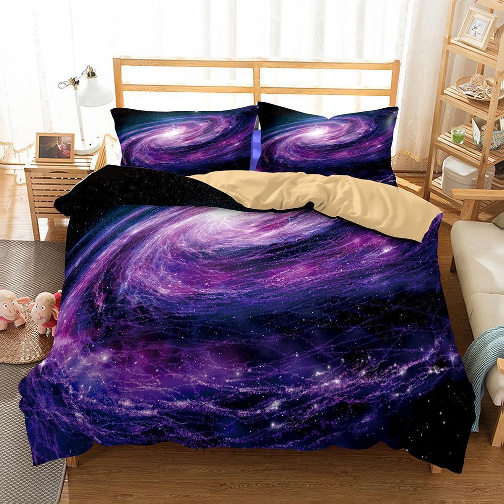 Theme Digital Printing Nebula Universe Uitable For Allizes Of Household Itemss 3D Customized Duvet Cover Bedding Set