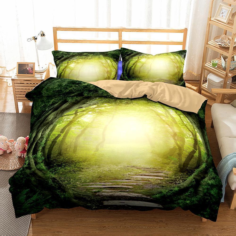Theme Dream Forest Digital Printing Variousizes Household Itemss 3D Customized Duvet Cover Bedding Set