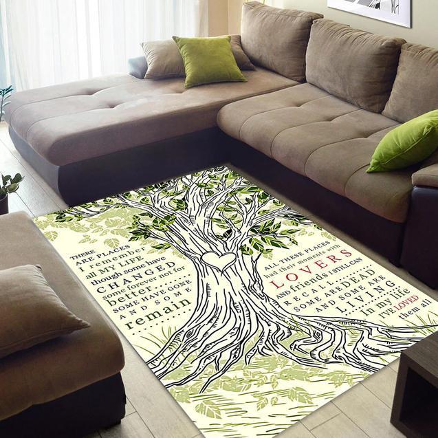 There Are Places I Remember Lyrics Area Rectangle Rug