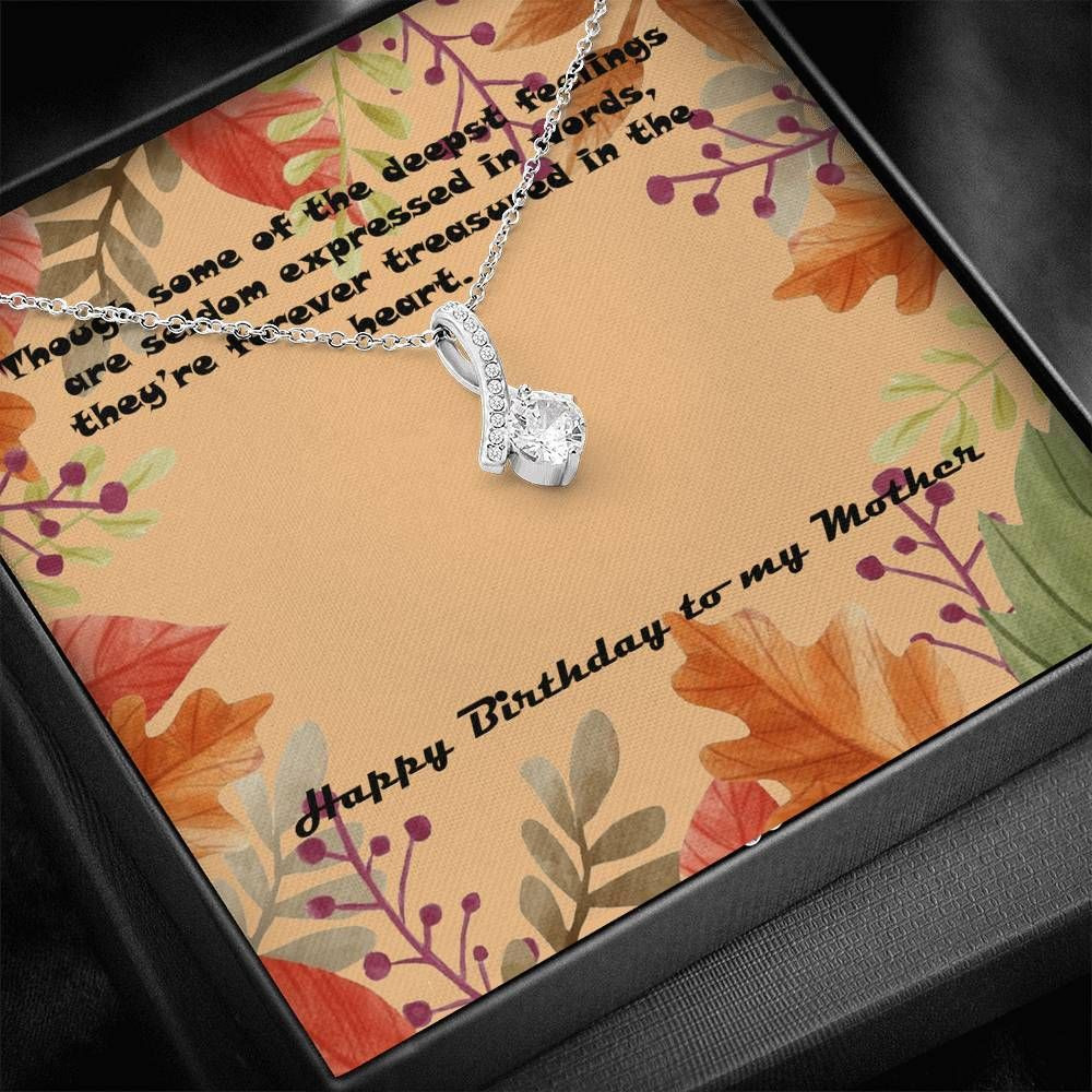 They’re Forever Treasured In The Heart Alluring Beauty Necklace For Mom