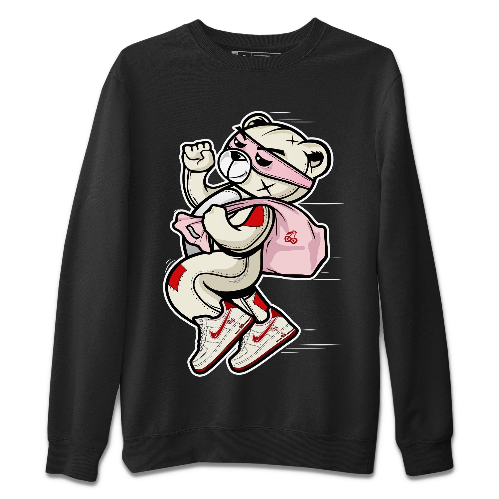 Thief Bear Unisex Sweater – Air Force 1 Valentines Day, Sneakers Matching Sweater