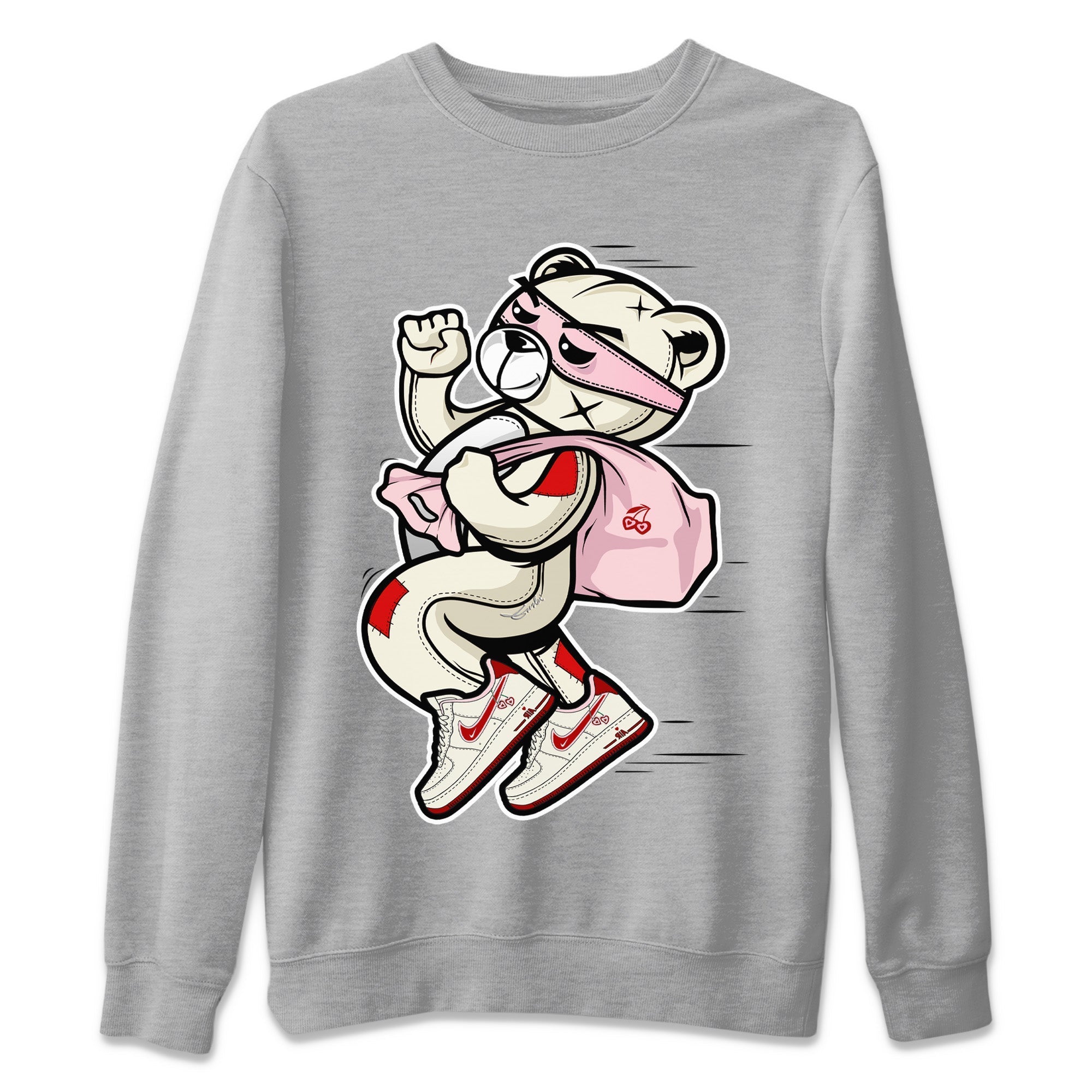 Thief Bear Unisex Sweater – Air Force 1 Valentines Day, Sneakers Matching Sweater