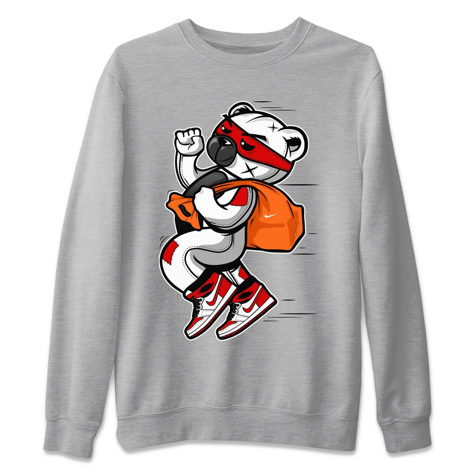 Thief Bear Unisex Sweater – Air Jordan 1 Heritage, Sneakers Matching Sweater