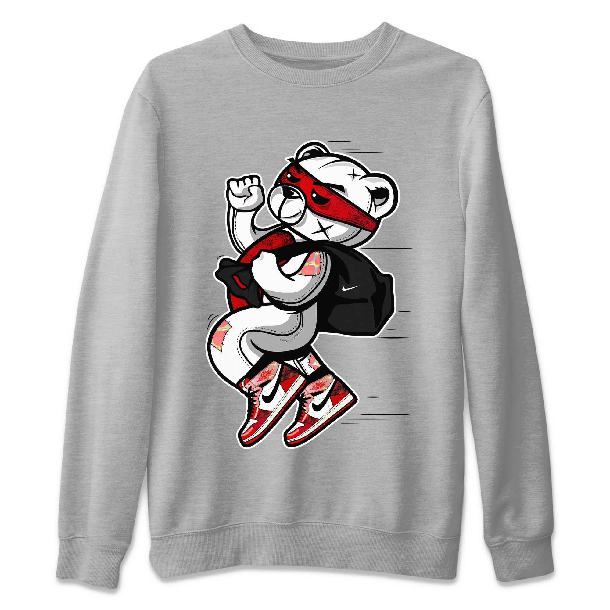 Thief Bear Unisex Sweater – Air Jordan 1 Spider Man, Sneakers Matching Sweater