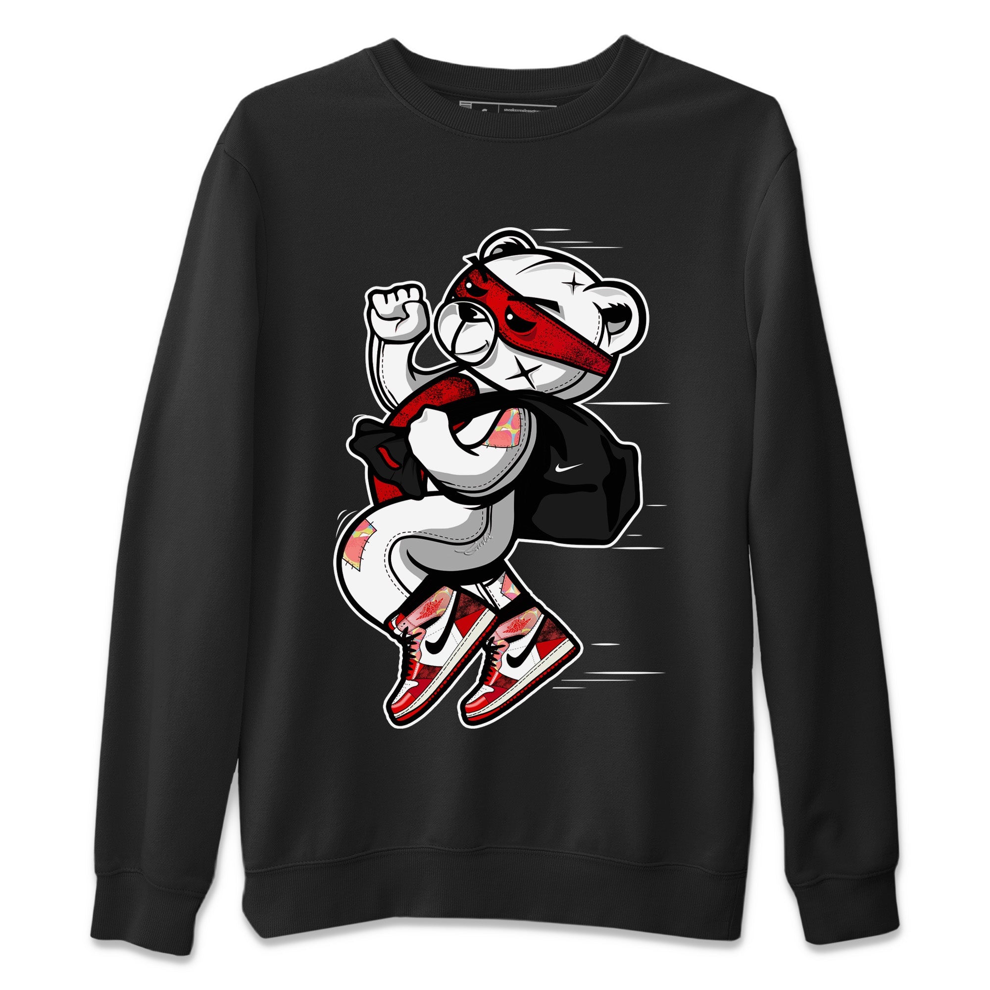 Thief Bear Unisex Sweater – Air Jordan 1 Spider Man, Sneakers Matching Sweater