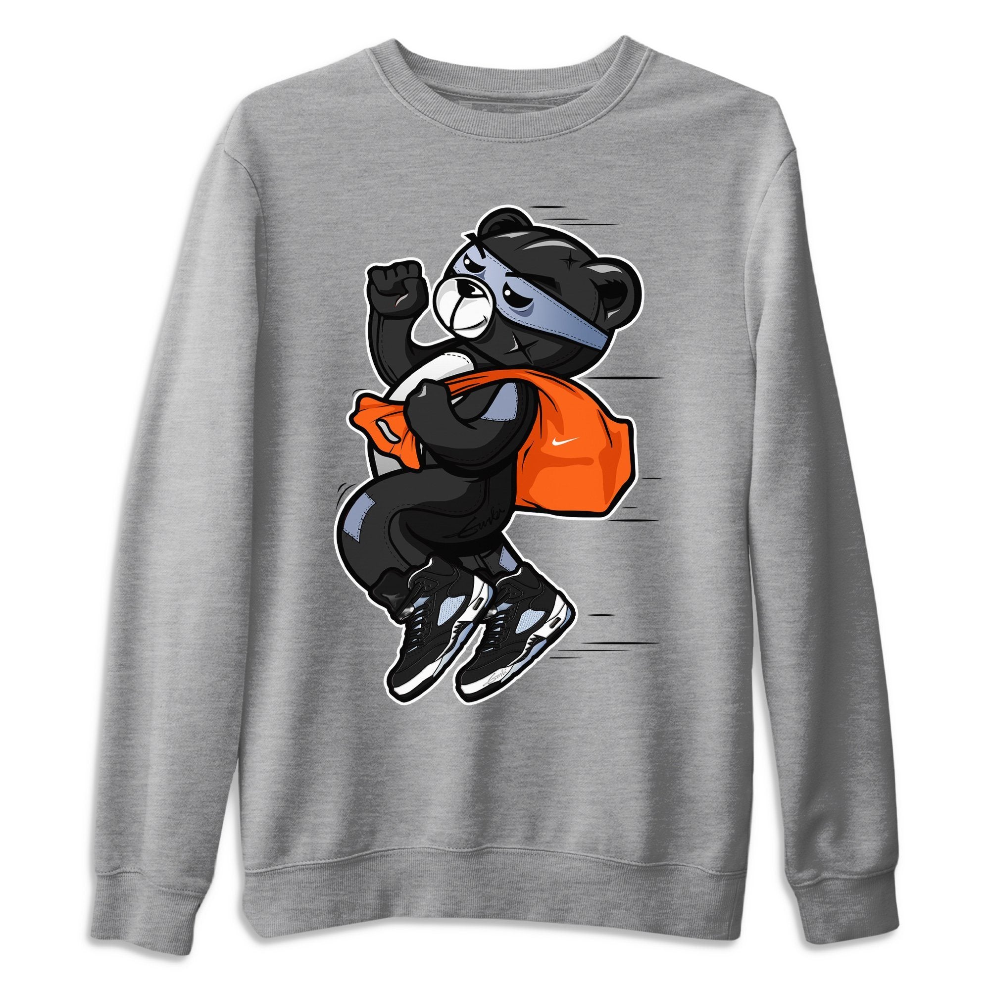 Thief Bear Unisex Sweater – Air Jordan 5 Moonlight, Sneakers Matching Sweater
