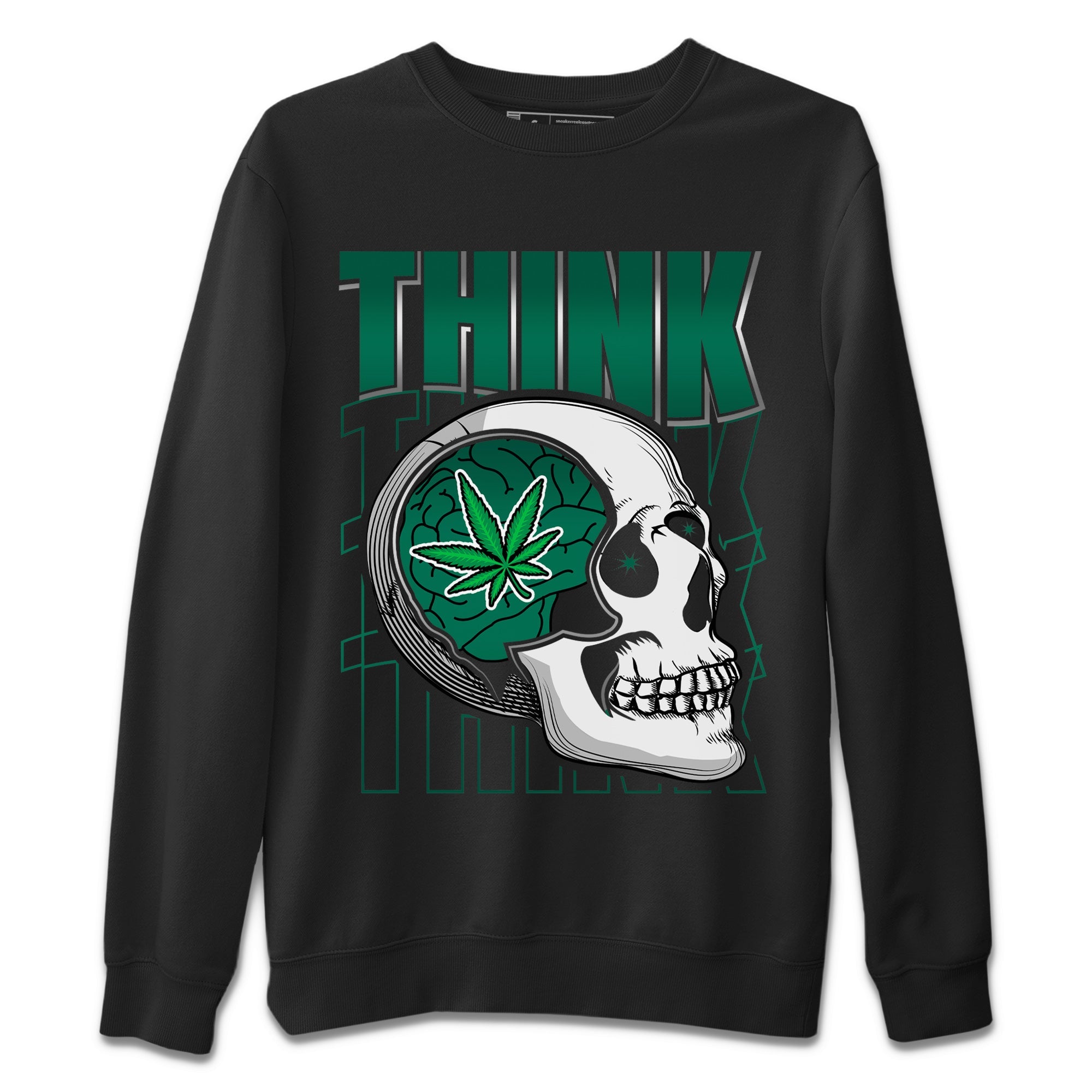 Think Skeleton Unisex Sweater – Air Jordan 1 Gorge Green, Sneakers Matching Sweater