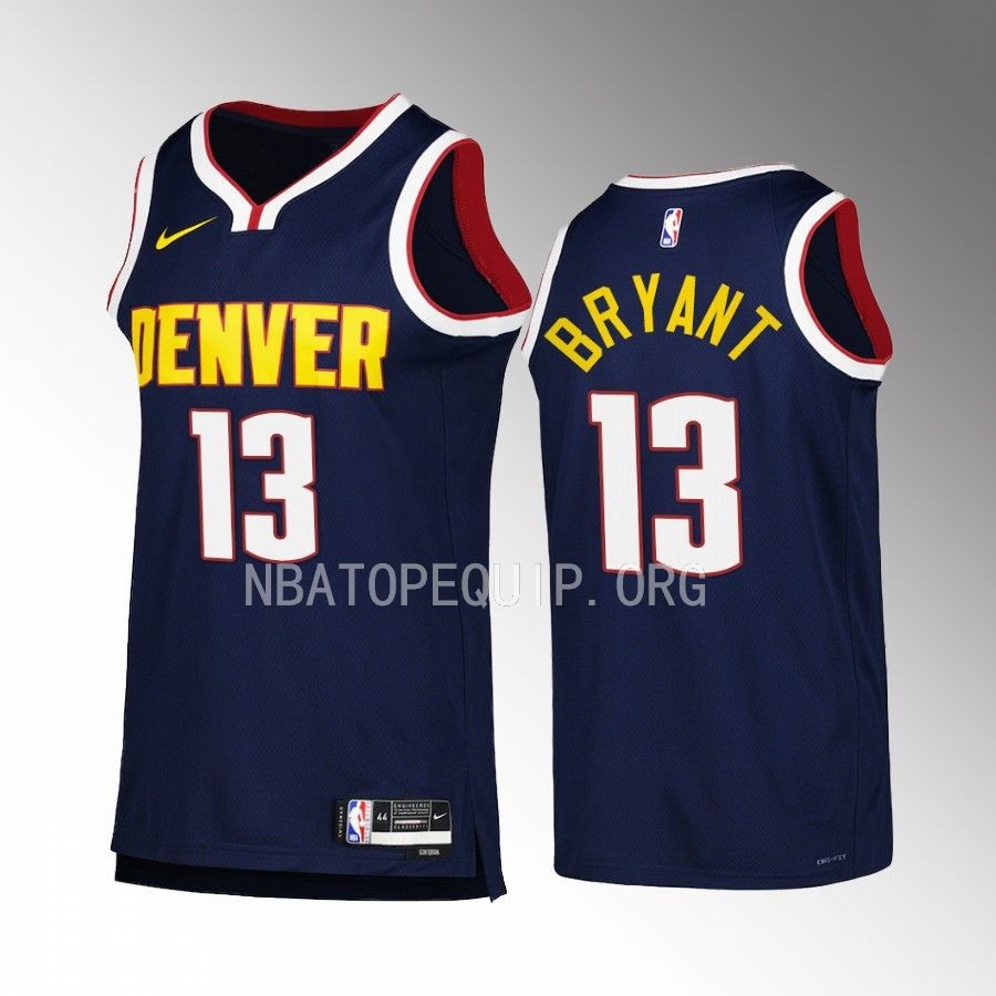 Thomas Bryant Denver Nuggets #13 Navy Jersey 2022-23 Icon Edition Swingman