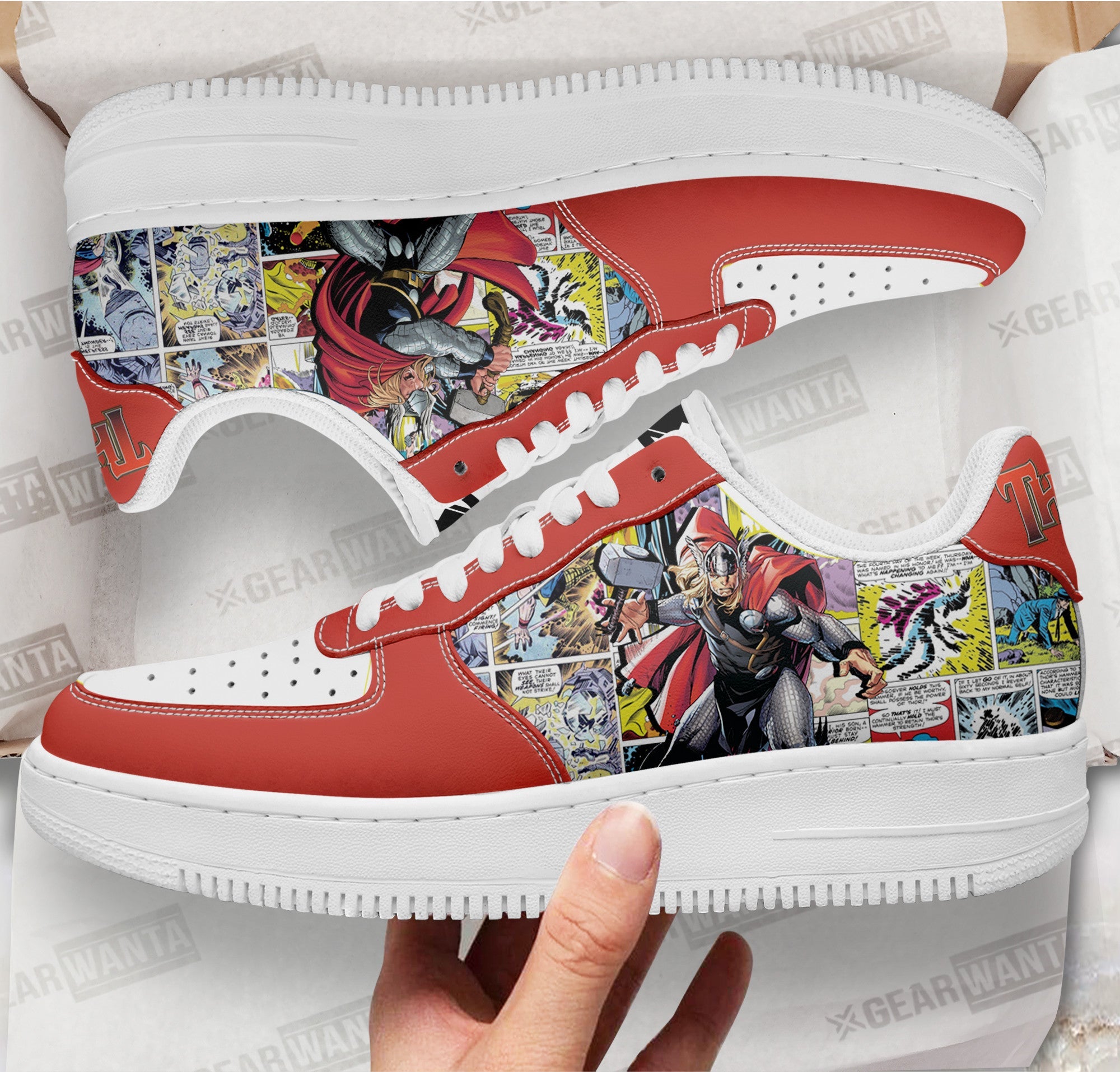 Thor Air Sneakers Custom Superhero Comic Shoes
