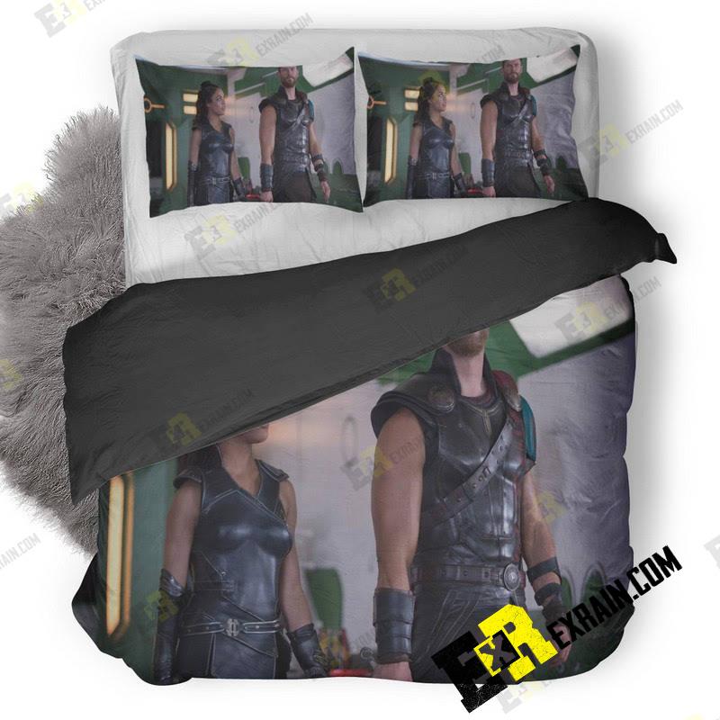 Thor And Valkyrie In Thor Ragnarok G0 3D Customized Duvet Cover Bedding Set