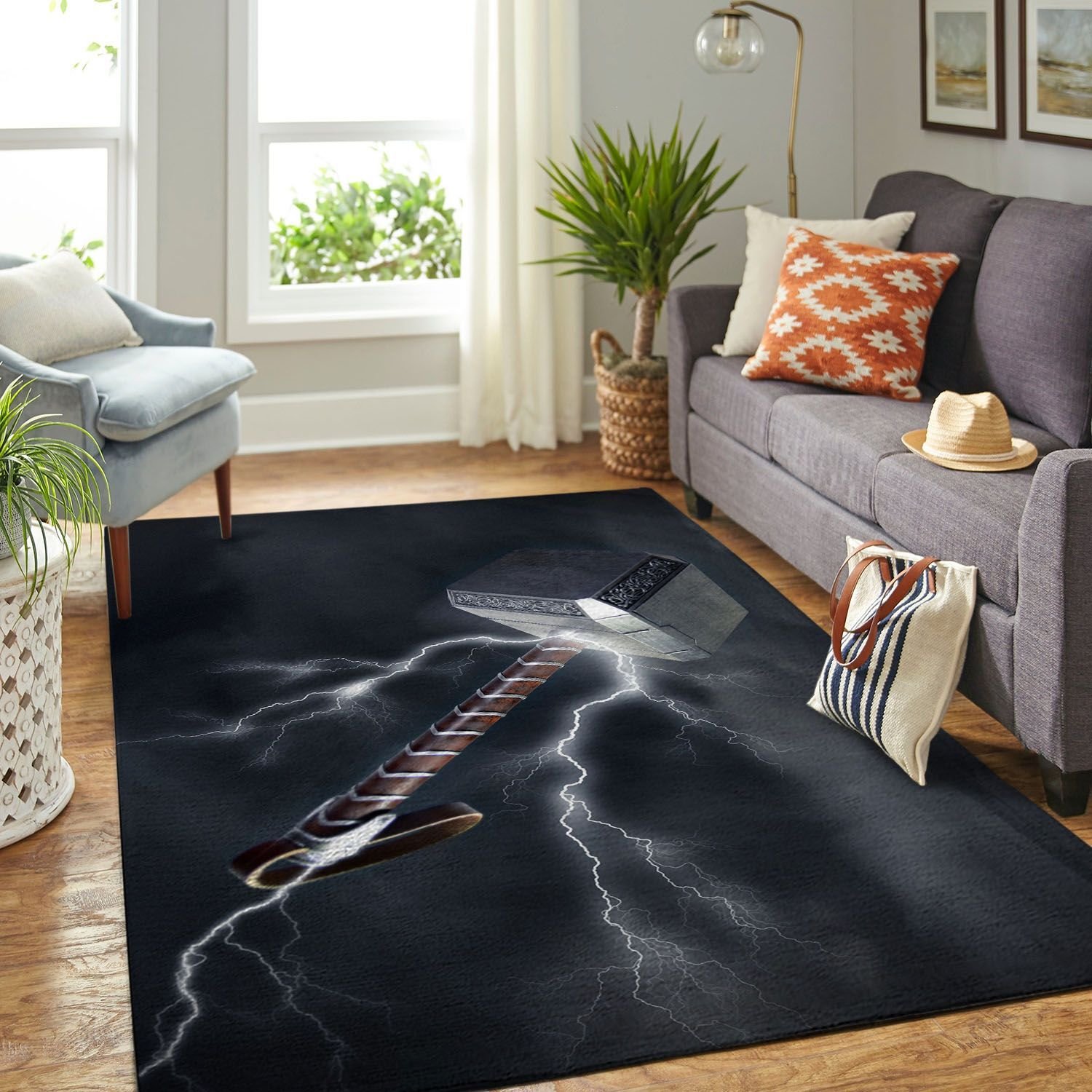 Thor Living Room Area Rectangle Rug