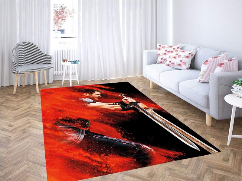 Thor Ragnarok And Sword Carpet Rectangle Rug